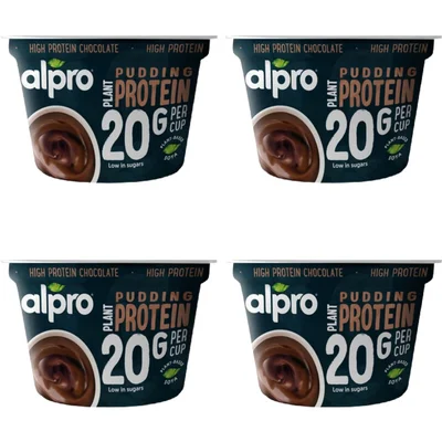 Alpro Protein pudding chocolade smaak 4-pack