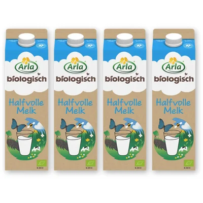 Arla Biologisch halfvolle melk 4-pack