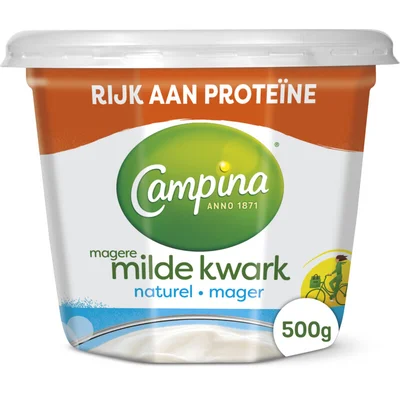 Campina Magere milde kwark naturel