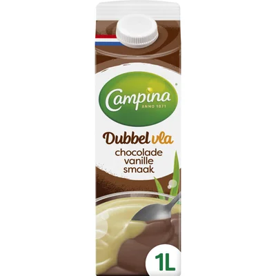 Campina Dubbelvla chocolade vanille smaak