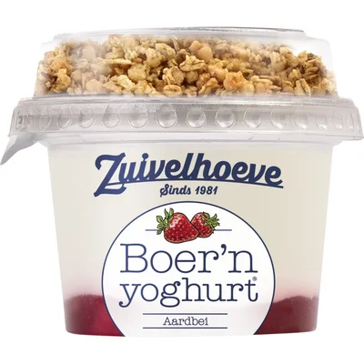 Zuivelhoeve Boer'n muesli aardbei