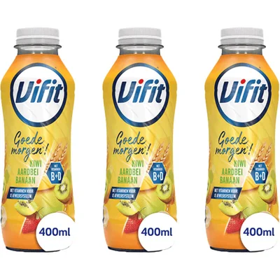 Vifit Goedemorgen kiwi 400ml 3-pack