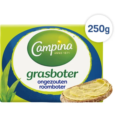 Campina Grasboter ongezouten roomboter