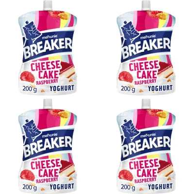 Melkunie cheesecake framboos yoghurt 4-pack