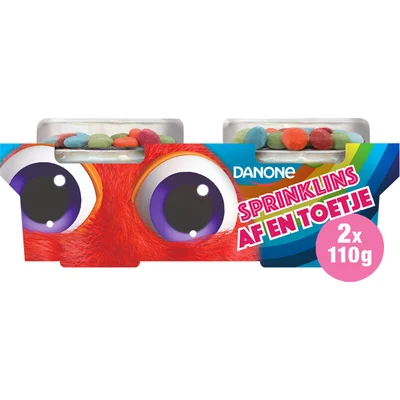Danone Af en toetje yoghurt sprinklins