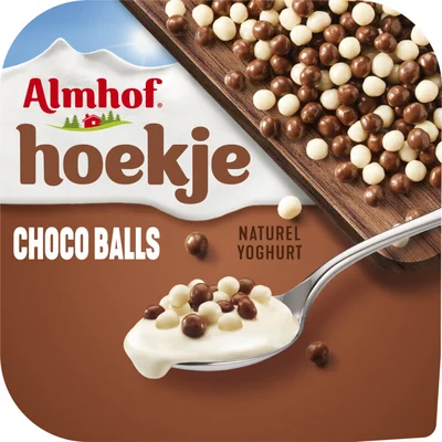 Almhof Hoekje choco balls naturel yoghurt
