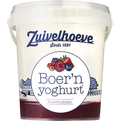 Zuivelhoeve Boer'n yoghurt bosvruchten