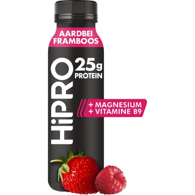 HiPRO Protein drink aardbei framboos