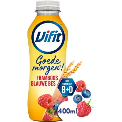 Vifit Goedemorgen framboos blauwe bes