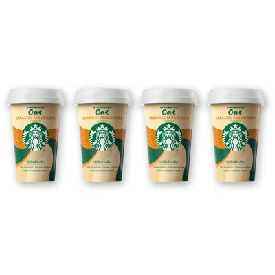 Starbucks Oat caramel macchiato ijskoffie 4-pack