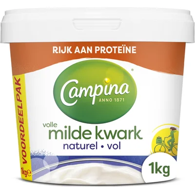 Campina Volle kwark naturel voordeelpak