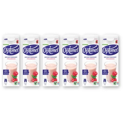 Optimel Drinkyoghurt framboos 6-pack