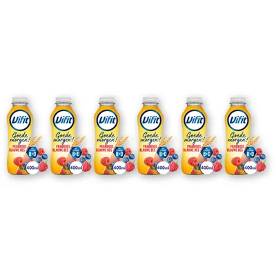 Vifit Goedemorgen framboos blauwe bes 6-pack