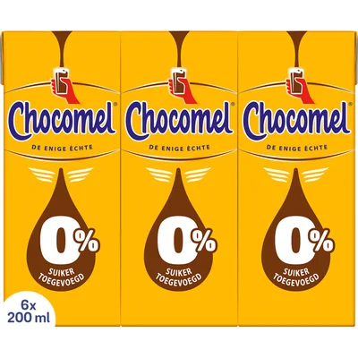 Chocomel 0% suiker toegevoegd 6-pack
