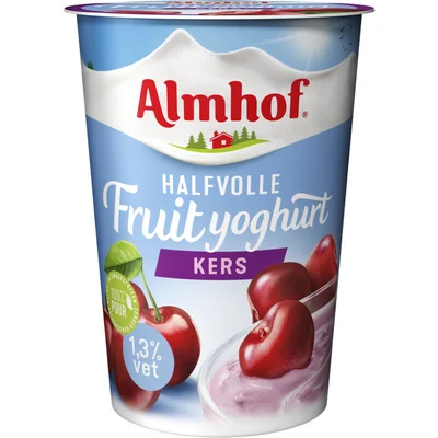 Almhof Halfvolle yoghurt kers