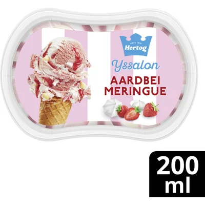 Hertog Ijssalon mini aardbeien meringue