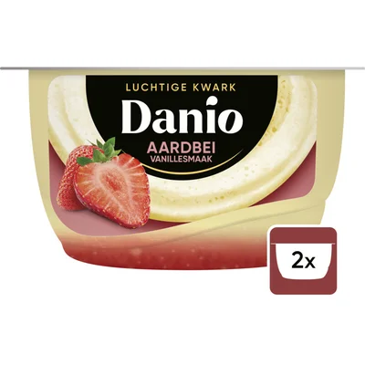 Danio Luchtige kwark aardbei vanille