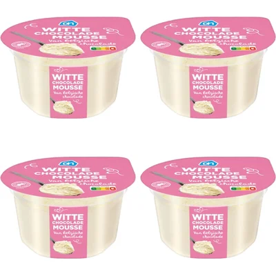 AH Witte chocolade mousse 4-pack