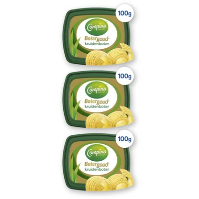 Campina Botergoud kruidenboter 3-pack