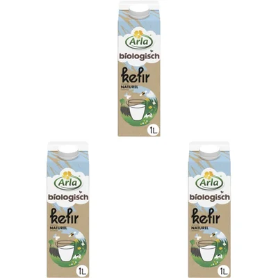 Arla Biologisch kefir naturel 3-pack