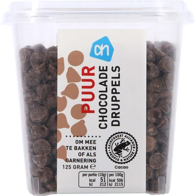 AH Puur chocolade druppels