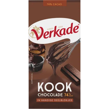Verkade Kookchocolade 74% cacao