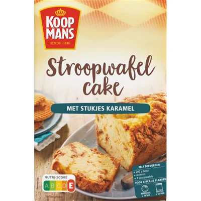 Koopmans Stroopwafel cake met stukjes karamel