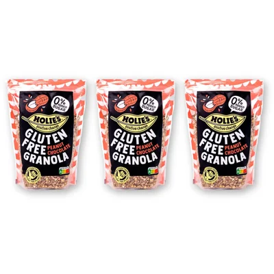 Holie's Granola peanut choco glutenfree 3-pack