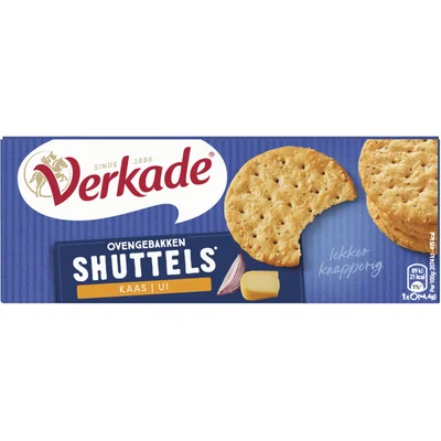 Verkade Ovengebakken shuttles kaas & ui