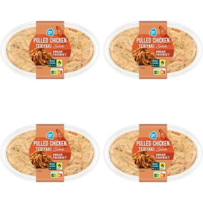 AH Pulled chicken teriyaki salade 4-pack