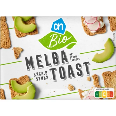 AH Biologisch Melba toast met sesamzaadjes