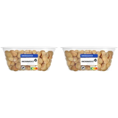 AH Ongezout macadamia's geroosterd 2-pack
