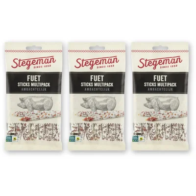Stegeman Fuet sticks multipack 3-pack
