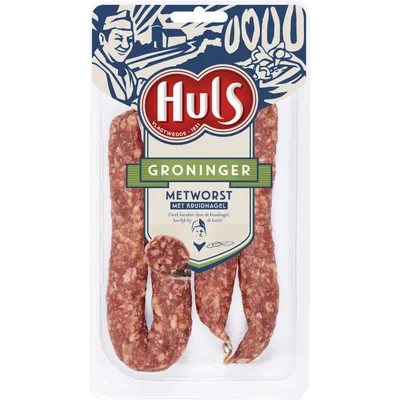 Huls Groninger metworst