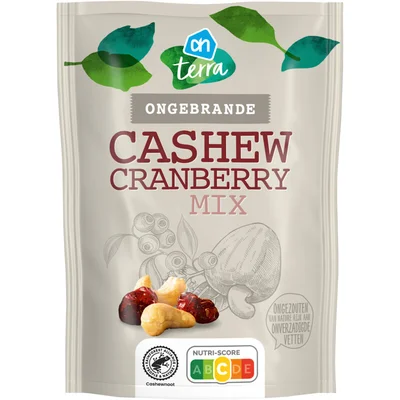 AH Terra Cashew cranberry mix ongebrand