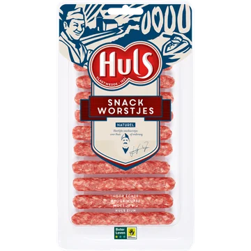 Huls Snack worstjes naturel
