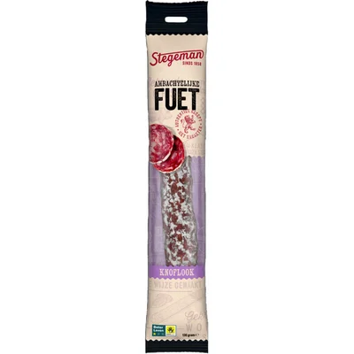 Stegeman Fuet knoflook basilicum