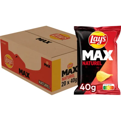 Lay's Max naturel 20-pack