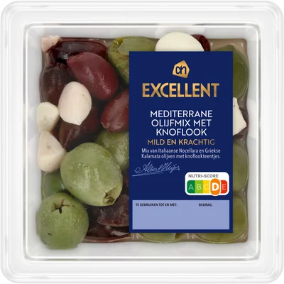 AH Excellent Mediterrane olijfmix met knoflook
