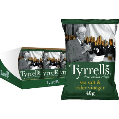 Tyrrells Sea salt & cider vinegar 18-pack