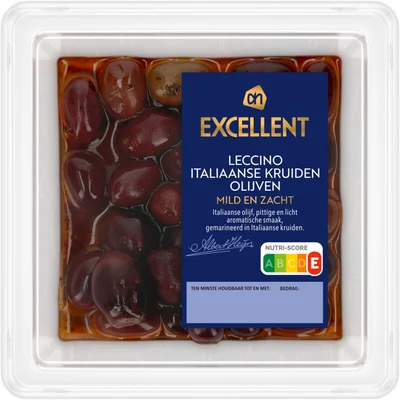 AH Excellent Leccino Italiaanse kruiden olijven