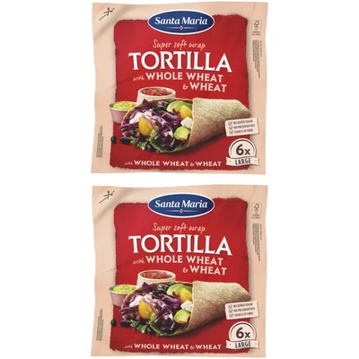 Santa Maria Grote wraps met volkoren 2-pack