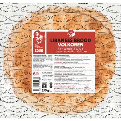 Souq Libanees brood met volkoren tarwemeel
