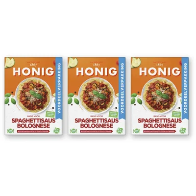 Honig spaghettisaus bolognese voordeel 3-pack