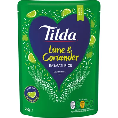 Tilda Lime & coriander basmati rice glutenfree