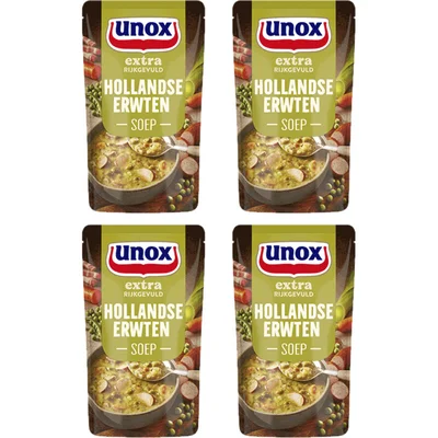 Unox Hollandse erwtensoep 4-pack