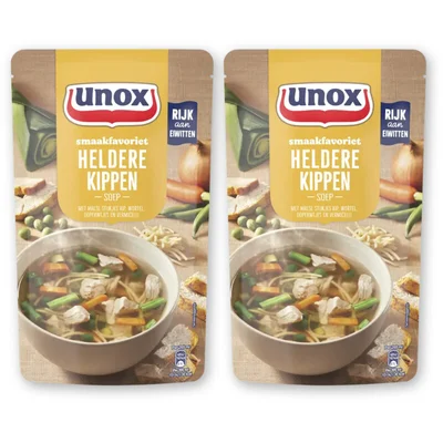Unox Heldere kippensoep 2-pack