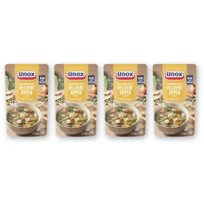 Unox Heldere kippensoep 4-pack