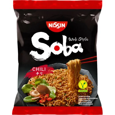 Nissin Soba chili noodles