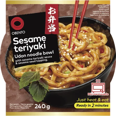 Obento Sesame teriyaki udon noodle bowl